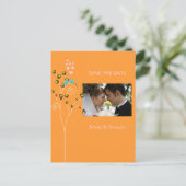 Postkarten mit Save the Date Foto, Liebesvögel (Stehend Vorderseite)