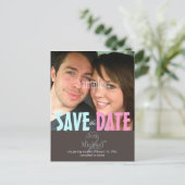 Postkarten mit schlichtem, Save the Date Foto, (Stehend Vorderseite)