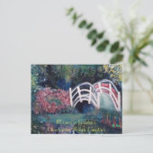 Postkarten mit schöner Landschaft, Blume Bridge (Stehend Vorderseite)