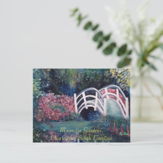 Postkarten mit schöner Landschaft, Blume Bridge (Stehend Vorderseite)