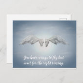 Postkarten mit spirituellem Engel (Vorne/Hinten)