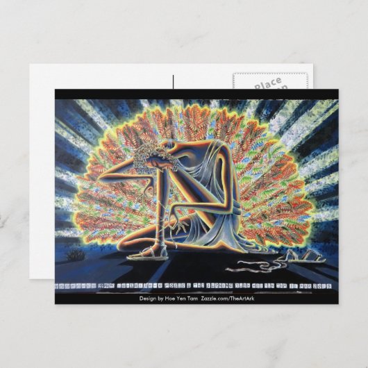 Postkarten - Moses & Burning Bush (Vorne/Hinten)