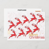 Postkarten - Neun Rentiere (Vorne/Hinten)