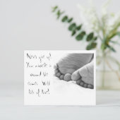 Postkarten niemals aufgeben (Stehend Vorderseite)