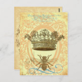 Postkarten oder Einladungen für Königin (Vorne/Hinten)