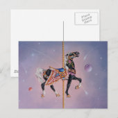 Postkarten - Petaluma Karussell Pferd 2 (Vorne/Hinten)