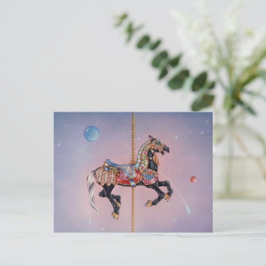 Postkarten - Petaluma Karussellpferd 1 (Stehend Vorderseite)