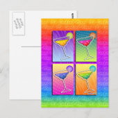 Postkarten - Pop Art Margaritas (Vorne/Hinten)