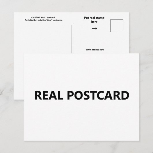 Postkarten-Postkarte Postkarte (Vorne/Hinten)
