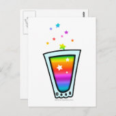 POSTKARTEN - RAINBOW-SCHUHGLAS (Vorne/Hinten)
