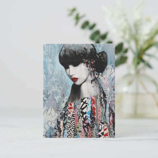 Postkarten - Roter Lipstick (Stehend Vorderseite)