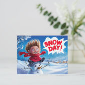 Postkarten Schneetag 02 (Stehend Vorderseite)