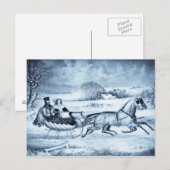 Postkarten "Sleigh Ride" (Vorne/Hinten)