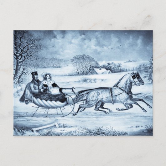 Postkarten "Sleigh Ride" (Vorderseite)
