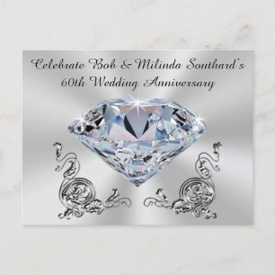 Postkarten-Sonderbestellung zum 60. Jubiläum Einladungspostkarte