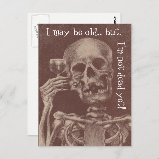 Postkarten Spaß Ich mag alt sein, aber ich bin noc (Vorne/Hinten)
