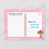 Postkarten vom Santa: Niedlicher Schneemann (Rückseite)