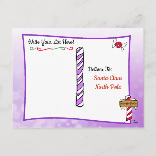 Postkarten vom Weihnachtsmann: Elf (Rückseite)