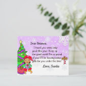 Postkarten vom Weihnachtsmann: Elf (Stehend Vorderseite)