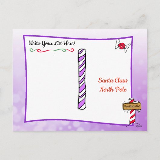 Postkarten vom Weihnachtsmann: Elf (Rückseite)