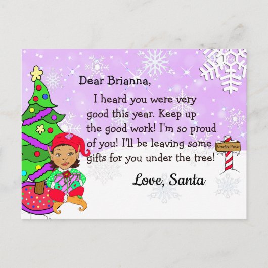 Postkarten vom Weihnachtsmann: Elf (Vorderseite)