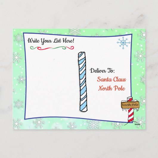 Postkarten vom Weihnachtsmann: Elf (Rückseite)