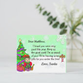 Postkarten vom Weihnachtsmann: Elf (Stehend Vorderseite)