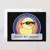 Postkarten von Ducky Spy Agency (Vorne/Hinten)