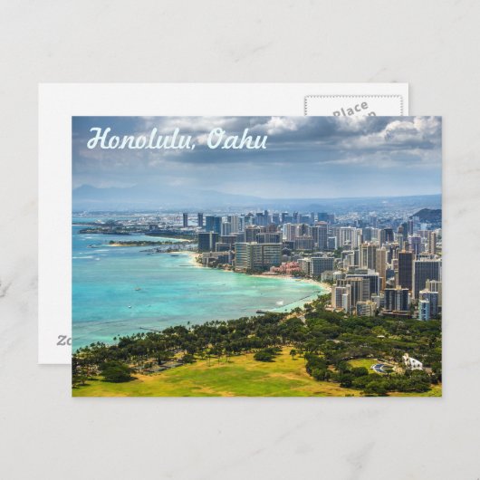Postkarten von Honolulu, Oahu (Vorne/Hinten)
