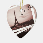 Postkarten von Paris Bonjour Custom Ornament (Links)