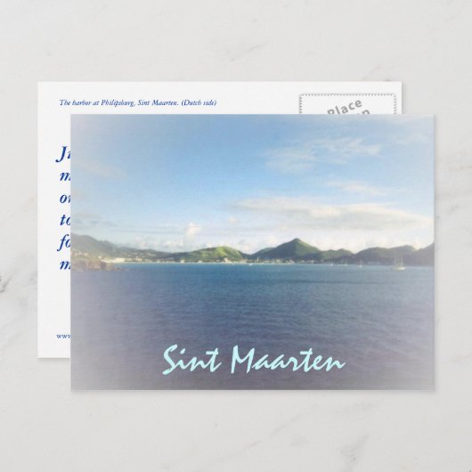 Postkarten von Philipsburg (Vorne/Hinten)