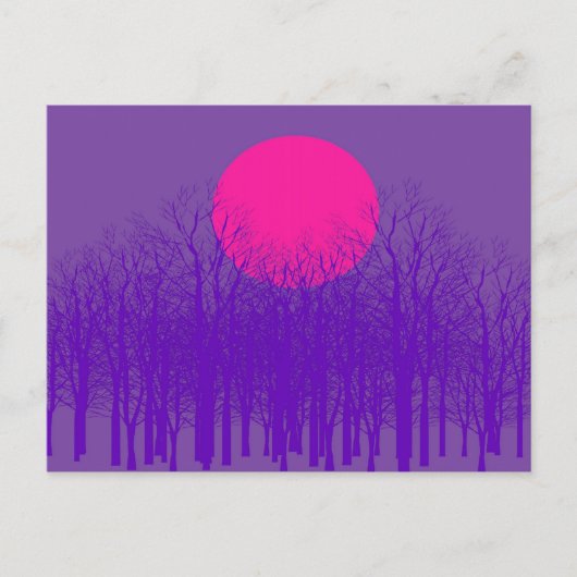 Postkarten von Purple Sunset (Vorderseite)