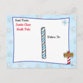 Postkarten von Santa: Santa und Elf mit Gesichtsma (Rückseite)