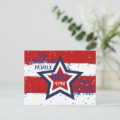 Postkarten von Uncle Sam 4. Juli (Stehend Vorderseite)