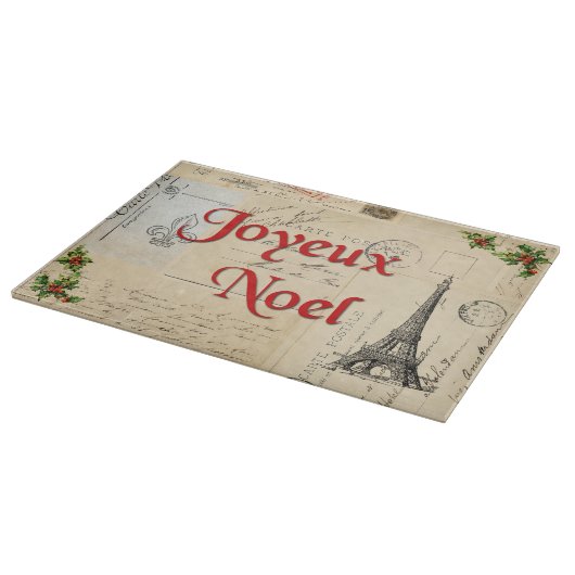 Postkarten-WeihnachtsSchneidebrett Paris Schneidebrett (Ecke)