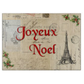 Postkarten-WeihnachtsSchneidebrett Paris Schneidebrett (Vorderseite)