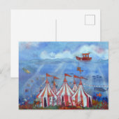 Postkarten Whimsical Unterwasserzirkus (Vorne/Hinten)