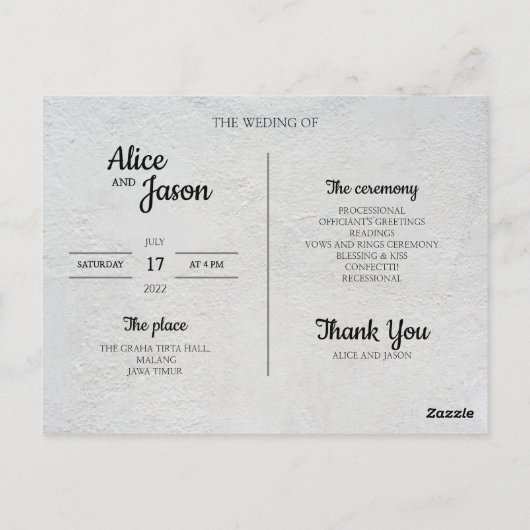 Postkartenablagerung Postkarte (Rückseite)