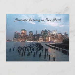 Postkartenaufnahme des Summer Abend in New York Postkarte