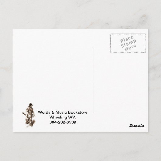 Postkartenbuchhandlung in Westjordanland Postkarte (Rückseite)