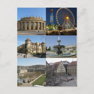 Postkartendenkmäler Stuttgart, Deutschland Postkarte
