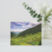 Postkartenfelder in Nepal Postkarte (Stehend Vorderseite)