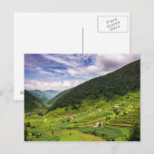 Postkartenfelder in Nepal Postkarte (Vorne/Hinten)