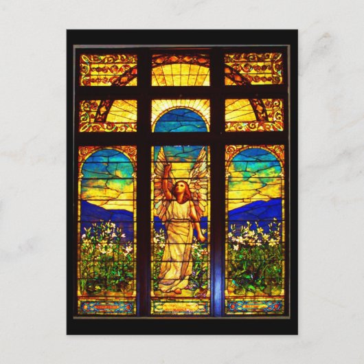 Postkartenfestes Glas - Tiffany 10 Postkarte (Vorderseite)