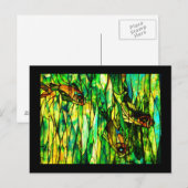 Postkartenfestes Glas - Tiffany 13 Postkarte (Vorne/Hinten)