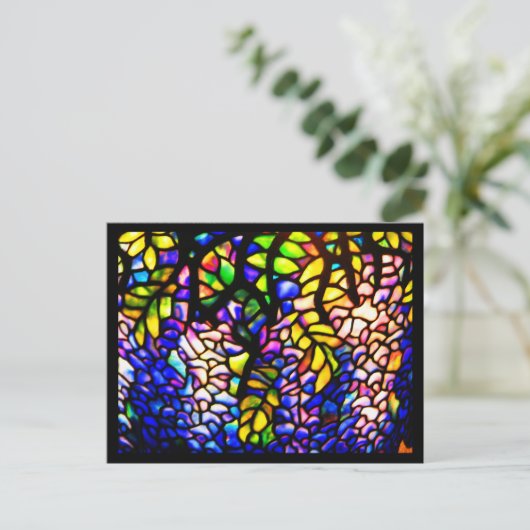 Postkartenfestes Glas - Tiffany 4 Postkarte (Stehend Vorderseite)
