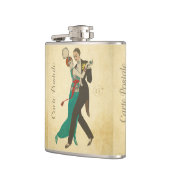 Postkartenflasche Flachmann (Links)