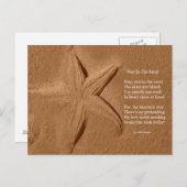 Postkartengedicht Stern von Ladee Basset Postkarte (Vorne/Hinten)