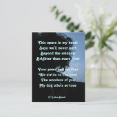 Postkartengedicht von Ladee Basset an Hunde Postkarte (Stehend Vorderseite)