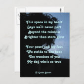 Postkartengedicht von Ladee Basset an Hunde Postkarte (Vorne/Hinten)